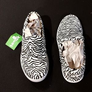 Zebra print sneakers